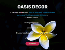 Tablet Screenshot of oasisdecor.com